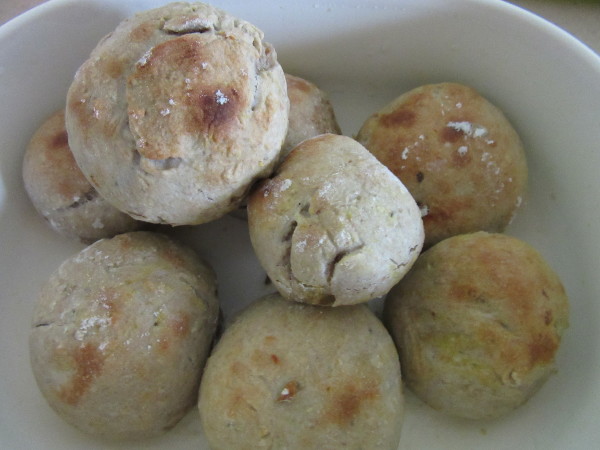 P�ezinhos com chouri�o de soja.