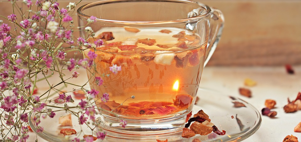 Ch�vena de Ch� com Flores